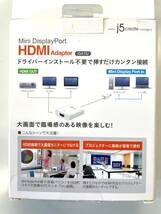 j5 create ジェイファイブクリエイト JDA152 [Mini DisplayPort HDMI 変換アダプター] 開封済_画像2