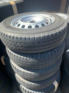 Y736 155/80R14 88/86N LT GOODYEAR グッドイヤー 2020年 PCD100 4H 5J PROBOX SUCCEED プロボックス サクシード　4本セット