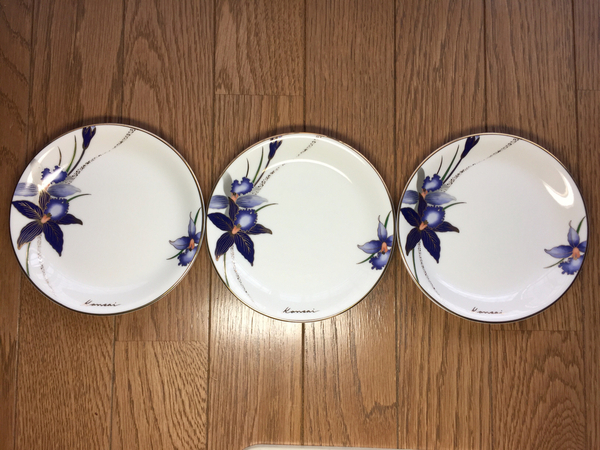 *激レア*KANSAI fine china JAPAN 陶器 ケーキ皿 プレート皿 3枚セット 山本寛斎