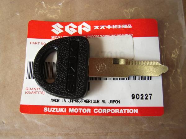 GSX400E ブランクキー GSX450E 純正新品 ザリゴキ スズキ GSX750E スペアキー 合鍵
