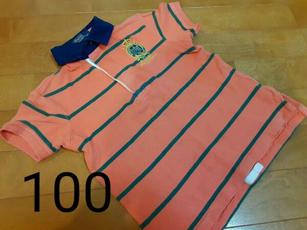 値下げしました ラルフローレン ポロシャツ キッズ 100サイズ RALPH LAUREN ボーダー ラグシャツ