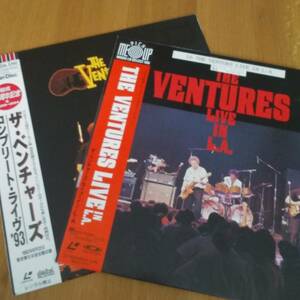 ◎LD～ THE VENTURES LIVE IN L.A. 帯付 & THE VENTURES JAPAN TOUR '93(コンプリート・ライヴ '93) 帯付