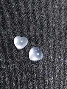  moonstone Heart type pair loose 04903950804