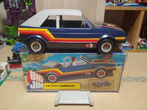 1981 year Mattel Big Jim VW Golf Cabriolet Blue Europe version - Italy - ultra rare 