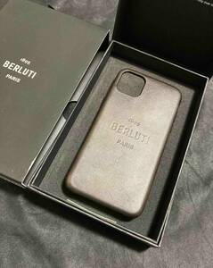 美品 [Berluti×NATIVE UNION] 20SS iPhone11 Pro Max LEATHER CASE ICE BROWN SCR SWIPE アイホンケース アイスブラウン ベルルッティ