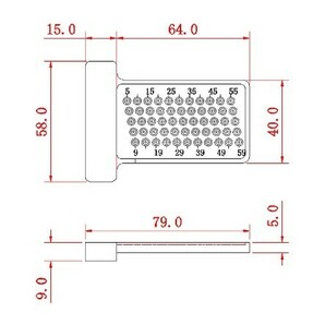 60 木工定規 ゲージ スコヤ 大工 測定 定規 工具 ケガキ T型 便利 3の画像4