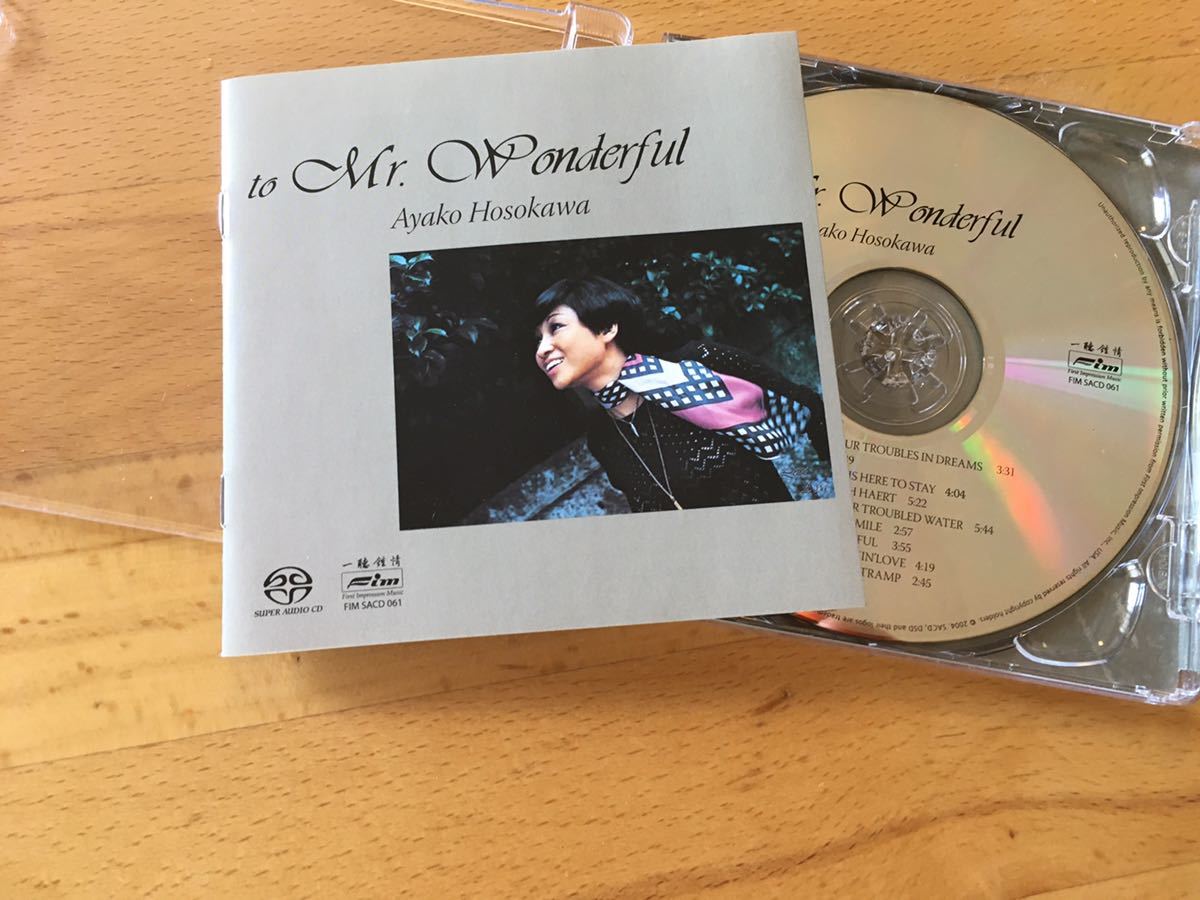 紙ジャケ Hybrid SACD) 細川綾子 『Mr. Wonderful』 国内盤 Ayako ...