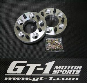 GT-1 モータースポーツ製 日産車用１５㎜ワイドトレッドスペーサー タイプⅠ　114.3-5H　M12×P1.25 ハブ無　S13シルビア（5Hハブ交換車）