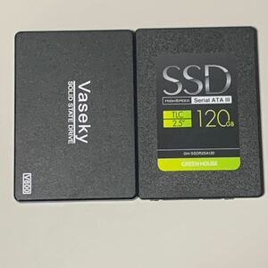 中古 120GB SSD 2枚セット GreenHouse Vaseky V800