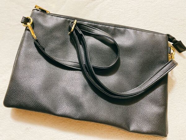 【美品】2way ショルダーバッグ サコッシュ クラッチバッグ