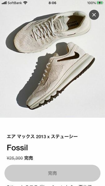 NIKE×Stussy エアマックス2013 Fossil