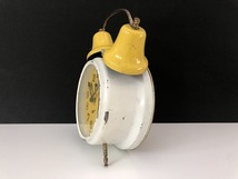 MADE IN GERMANY ヴィンテージ 置時計 時計 アラームクロック 手巻き ゼンマイ式 vintage [vc-627]_画像4