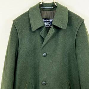 超希少《 Mint Condition / Loden 》70s 80s 極上品【 BURBERRYS オーストリア製 ローデン コート 46 程度 ビンテージ ローデングリーン 】