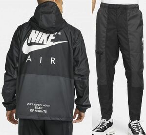 最後 XL NIKE AIR LND 上下セット 定価28600円 検 フーディ パーカー ウーブン ジャケット ジョガーパンツ エア ビッグスウッシュ 黒 2L LL