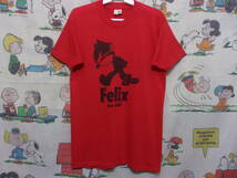 80's FELIX THE CAT Tシャツ L (SM位) 80年代 USA製 フィリックス VINTAGE ビンテージ 古着 フェリックス 黒猫 にゃんこ アニメ アメコミ_画像1