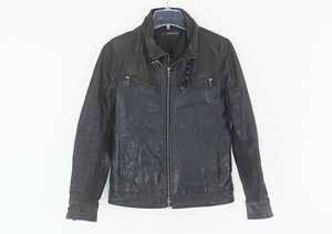 *[Haruf Hal f] leather single rider's jacket dark brown S