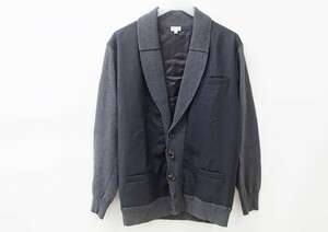 ◇【Paul Smith ポール・スミス】ニット 切替 ジャケット グレー L