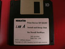 送料最安 94円：FDK02：KOMAT'SU LAN A　Print Server for Ether Talk　/　TC9/IP　/ Novell NetWare　３種バラ売り_画像3