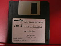 送料最安 94円：FDK02：KOMAT'SU LAN A　Print Server for Ether Talk　/　TC9/IP　/ Novell NetWare　３種バラ売り_画像1