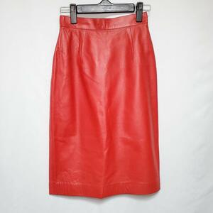 JUNKO SHIMADA Junko Shimada leather skirt red size 7( approximately XS size corresponding )