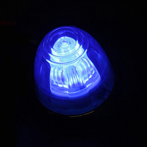 LEDドームマーカー　CE-455　18個　24V　ブルー　青　LEDマーカー　ヤック　レトロ　デコトラ　フルハーフ　トラックショップASC_画像7