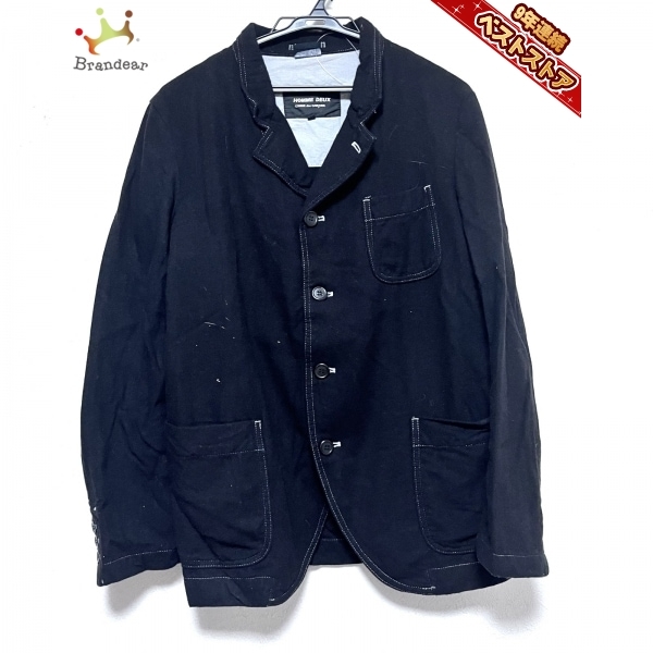 ヤフオク! -「comme des garcons homme deux xs」の落札相場・落札価格 通販・買取 美品 コムデギャルソンオムドゥ XS ストライプジャケット ポリ縮 17SS テーラードジャケット