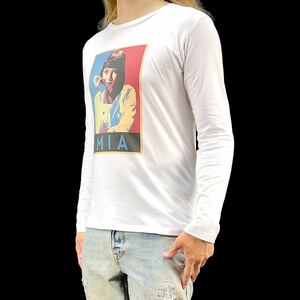 新品 パルプフィクション ミア ユマサーマン タランティーノ ギャング映画 ポップアート ロンT 長袖 Tシャツ Sサイズ 小さい タイト スリム