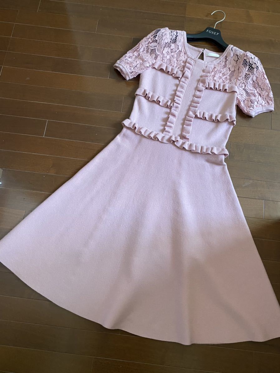 新品タグ付き!FOXEYブディックパック美人ワンピース 38 Rene