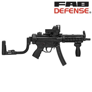 FAB DEFENSE ARSストック H&K MP5用 ヘルメットバイザー対応 FABディフェンス ファブディフェンス