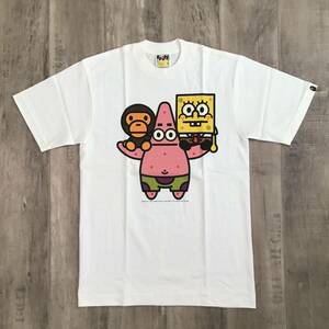 ★新品★ スポンジボブ × baby milo Tシャツ Sサイズ a bathing ape bape エイプ ベイプ アベイシングエイプ SpongeBob マイロ zp52