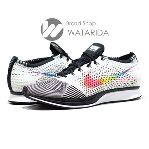 ナイキ スニーカー FLYKNIT RACER BETRUE 902366 100 US10.5(WMNS) MULTI COLOR 箱・タグ付 送料無料