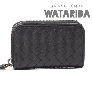 ボッテガ ヴェネタ BOTTEGA VENETA コインケース イントレチャートラウンドファスナーコインケース 114075 V4651 2040 ダークブラウン