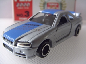 2000 No3トミカ30周年限定品 30th Anniversary R34スカイラインGT-R ver2