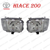 ハイエース 200系 4型 ハロゲン ヘッド ライト ランプ クリア 左 右 セット H4 5型 6型 KDH TRH_画像1