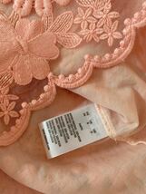 MANOUSH マヌーシュ　トップス ピンク　花柄　刺繍　フランス　可愛い_画像7
