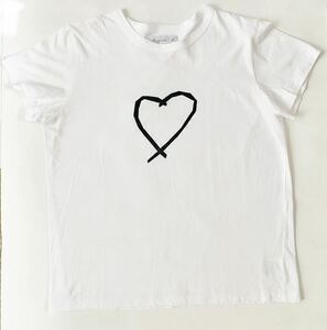  Agnes B famagns b. FEMME T2 размер SAE0 TS Sara evo Heart футболка бренд белый T тонкий . надеты ... хлопок материалы 