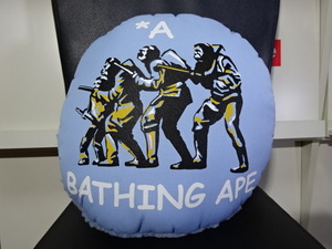  ultra rare the first period BAPE Planet of the Apes soldier cushion A BATHING APE( A Bathing Ape ) new goods archive soldier NIGO light blue 