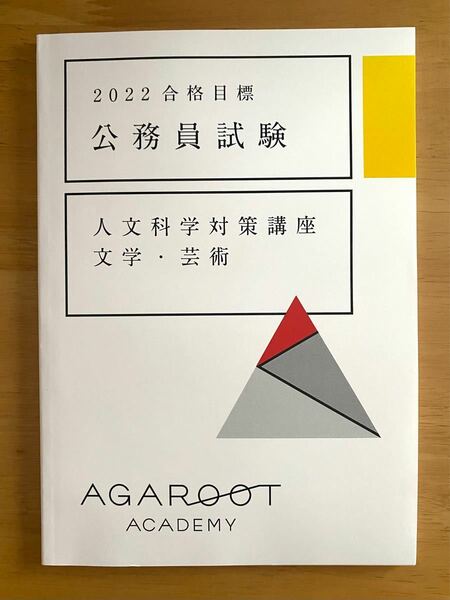 アガルート 公務員試験　人文科学対策講座　文学・芸術　参考書　新品未使用