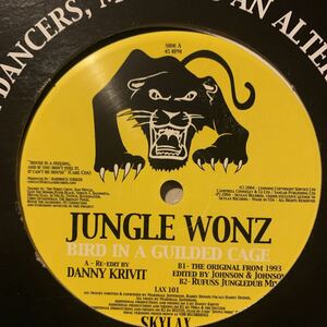 [ Jungle Wonz - Bird In A Guilded Cage - Skylax LAX 101 ] Marshall Jefferson , Danny Krivit , Johnson & Johnson , Rufuss