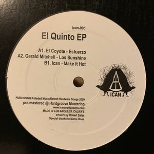 [ Various - El Quinto EP - Ican Productions ican-005 ] Santiago Salazar/DJ S2 , El Coyote , Gerald Mitchell