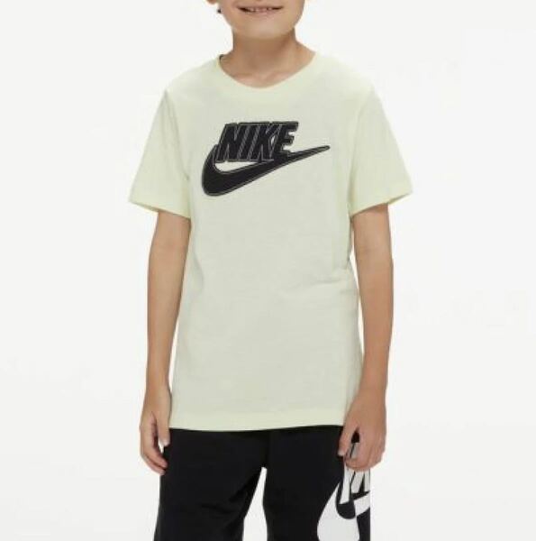 新品 130㎝ NIKE ナイキ キッズ 半袖Tシャツ YTH NSW APP パック 1 S/S Tシャツ FS ライム
