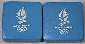 ◆1992年、アルベールオリンピック記念メダル２つ(ダウンヒルとモンブラン、フリースタイルスキーとシャモア)◆h261