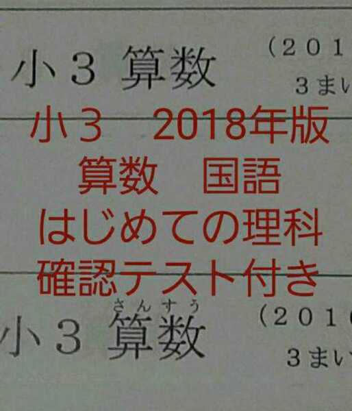 浜学園　小３　2018年　国語　算数　フルセット　公開学力テスト