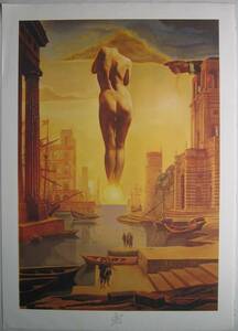 ポスター　SALVADOR DALI サルバドール・ダリ　「裸婦」　792/5000　紙サイズ75.5ｘ54.0ｃｍ