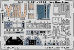 エデュアルド ズーム1/48FE631 Sea Hurricane for ITALERI kit