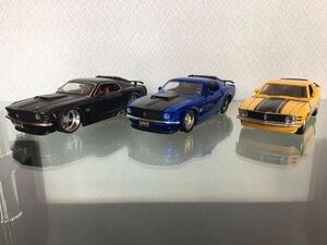 送料無料　1/24 フォード マスタング ボス 1970 ミニカーセット JADA TOYS Maisto FORD MUSTANG BOSS