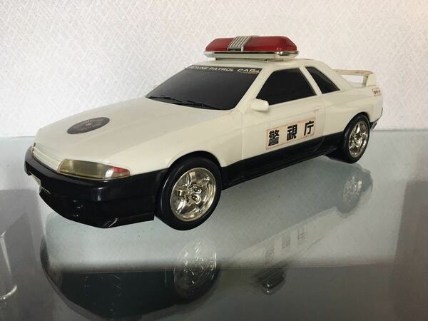 送料無料　1/12位　大きいミニカー　日産 スカイライン GT-R R32 パトロールカー ミニカー　NISSAN SKYLINE PATROL CAR パトカー 当時物