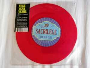 Yeah Yeah Yeahs Sacrilege ヤー・ヤー・ヤーズ Limited Single 7' LPレコードVINYL 