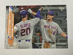 PETE ALONSO JEFF McNEIL 2020 TOPPS UPDATE #U290 METS 即決