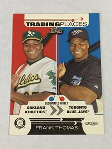 FRANK THOMAS 2007 TOPPS TRADING PLACES INSERT WHITESOX ATHLETICS 即決